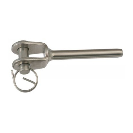 1 x Punta con A Rivetto con Massetto SALDATO Acciaio Inox A4 Diametro 7