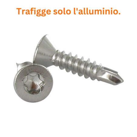 1 x Vite Autoperforante Acciaio Inox A2 Testa Forata 4,2 x 25 T25