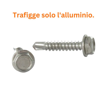 1 x Vite Autoperforante Testa Esagonale 3,9X19 Acciaio Inox A2