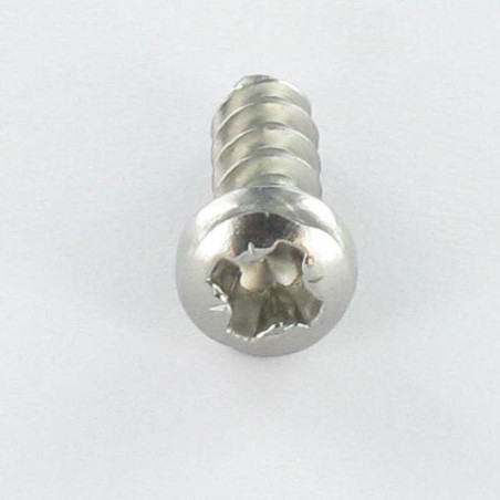 1 x Vite Pvc Testa Cilindrica Bombata Pozy 3,5X10 Filetto 30 grado Acciaio Inox A2