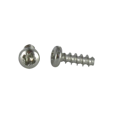 1 x Vite Pvc Testa Cilindrica Bombata Pozy 4x12 Filetto 30 grado Acciaio Inox A2
