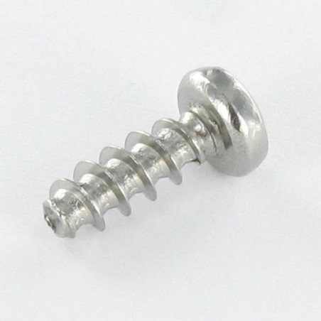 1 x Vite Pvc Testa Cilindrica Bombata Pozy 4x12 Filetto 30 grado Acciaio Inox A2