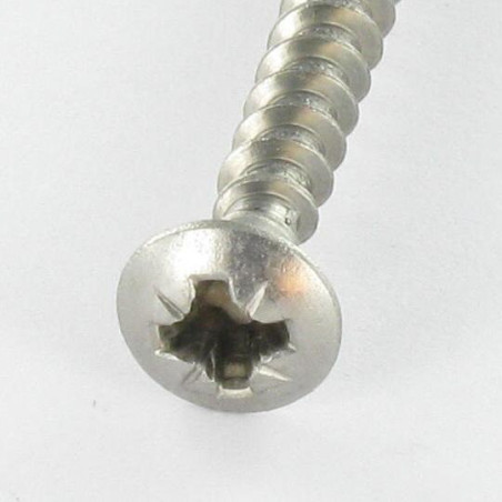 1 x Vite Per Legno E Truciolato Acciaio Inox A2 Testa Forata Bombata Pozy 5X70