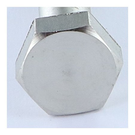 1 x Gambo Del Bullone Parzialmente Filettato Acciaio Inox A2 Testa Esagonale M10X46 Filettata Su 15