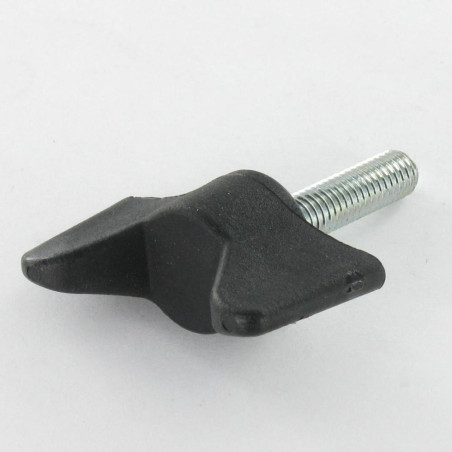 1 x Leva di serraggio dei dadi a farfalla nailon negro M8X20