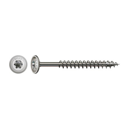 1 x Spax Vite Per Legno Testa Cilindrica Acciaio Inox A2 8X220 Filettata Su 80 T40