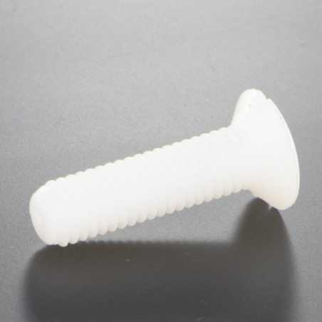 1 x Vite Per Metalli Testa Forata Bombata Con Intaglio M8X30 naturale nylon