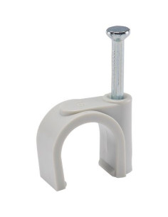 Graffetta Per Cavo con COLPO Diametro 4 nylon bianco