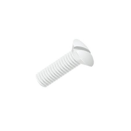 1 x Vite Per Metalli Testa Forata Bombata Con Intaglio M8X60 naturale nylon