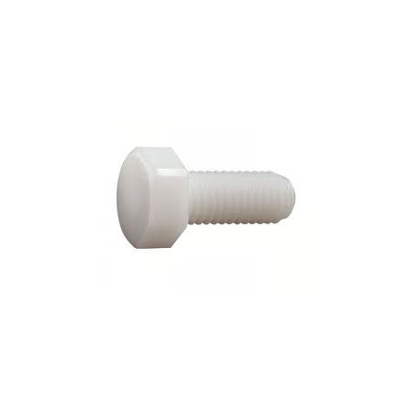 1 x Vite Per Metalli Testa Esagonale naturale nylon Poliammide 6 M8X35