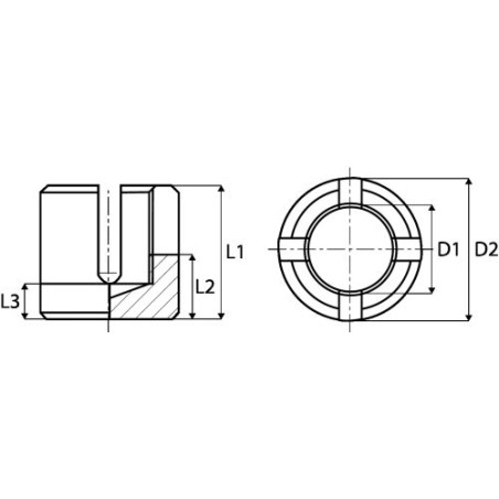 1 x Morsetto incrociato per cavo Per Cavo Diametro 4 Acciaio Inox A4