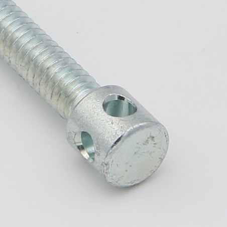 1 x Vite Per Mobili Zincate M7X45 Testa 4 Fori