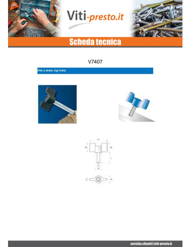 1 x Leva di serraggio dei dadi a farfalla...