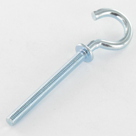 1 x Gancio Metalli Con Flangia M4X40 Zincate