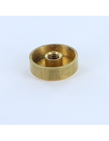 1 x Coprivite Piatta Ottone 15 Maschiatura Foro...