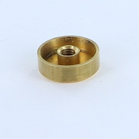 1 x Coprivite Piatta Ottone 15 Maschiatura Foro Cieco M4