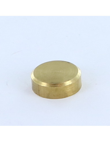 1 x Coprivite Piatta Ottone 15 Maschiatura Foro...