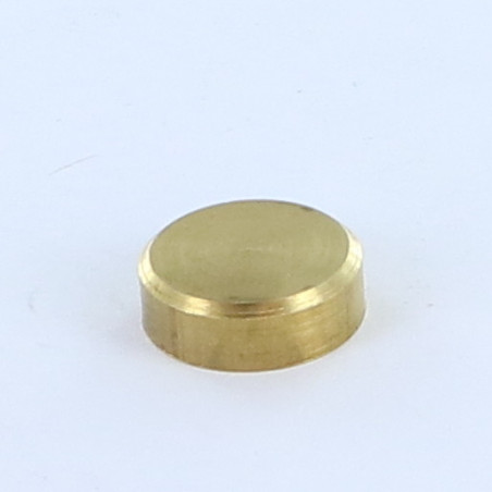1 x Coprivite Piatta Ottone 15 Maschiatura Foro Cieco M4