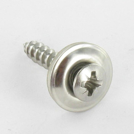 1 x Vite di cresta Testa Forata Bombata Pozy Acciaio Inox A2 Rondella Di Tenuta Con Guarnizione In Neoprene Epdm 4,5X25