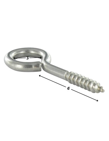 1 x Golfare A Vite Legno 1,92X6 Occhio 3 Zincate