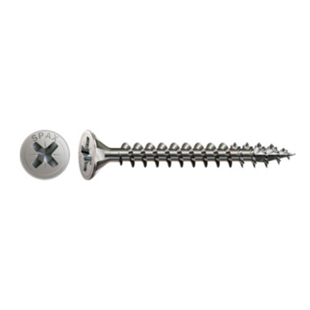 1 x Spax Viti Per Legno Testa Forata Pozi PZ5 5X100 Filettata Su 61 Filettatura Parziale 4TAGLI Acciaio Inox A2
