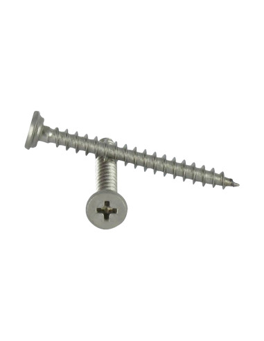 1 x Vite Per Pvc Acciaio Inox A2 Testa...