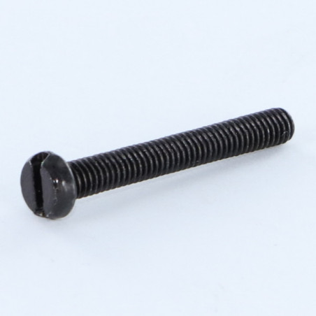 1 x Vite Per Metalli Testa Cilindrica Con Intaglio M4X30 Acciaio Zincato Nero
