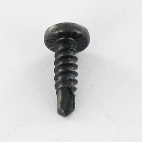 1 x Vite Autoperforante Testa Cilindrica Bombata Phillips 3,5 x 9,5 A Acciaio Zincato Nero