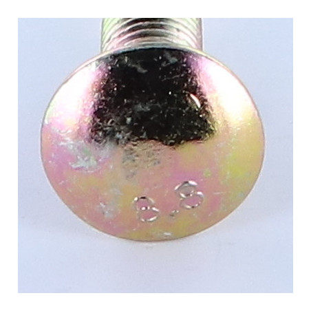 1 x Testa Poelier Con Colletto Quadrato M12X50 Colletto Basso Classe 8.8 Zincate 200 Ore Di Nebbia Salina Senza Ruggine