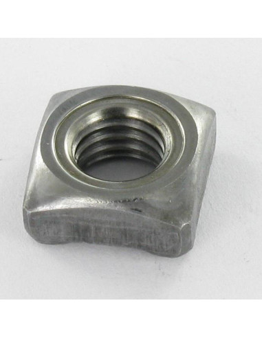 1 x Dado Quadrato A Saldare Flangia M6 10X10X5...