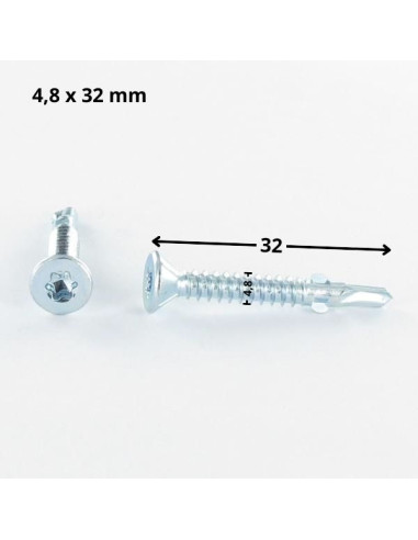 1 x Vite Autoperforante Testa Forata T25 4,8X32...