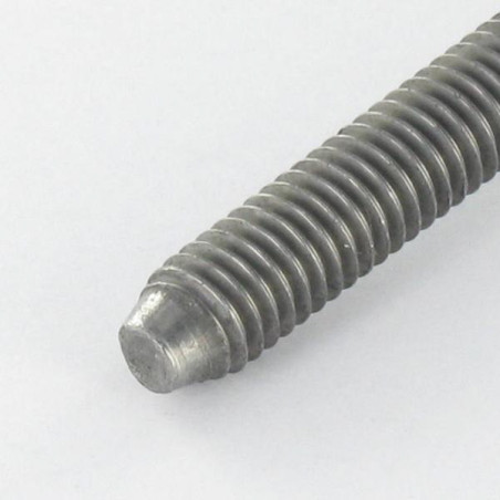 1 x Vite Per Metalli Testa Cilindrica Larga Con Intaglio M6X48 Dentellato Acciaio Grezzo
