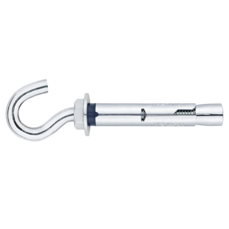 1 x Tassello Ancoraggio + Gancio Punta 11 M8X60 Zincate