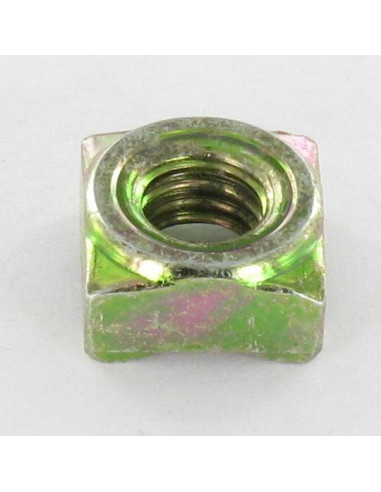 1 x Dado Quadrato A Saldare M8 14X14X6,5 Bicromato