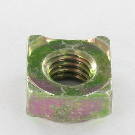 1 x Dado Quadrato A Saldare M8 14X14X6,5 Bicromato