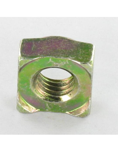 1 x Dado Quadrato A Saldare M8 14X14X6,5 Bicromato