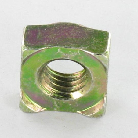 1 x Dado Quadrato A Saldare M8 14X14X6,5 Bicromato