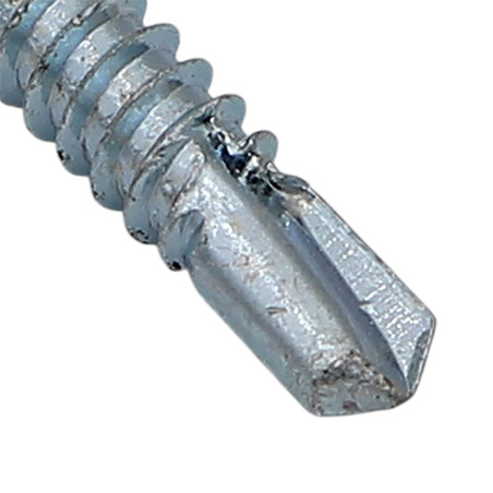 1 x Vite Autoperforante Testa Esagonale 4,2 x 13 Filetto A Lamiera Zincate Ral9010 Bianco Puro