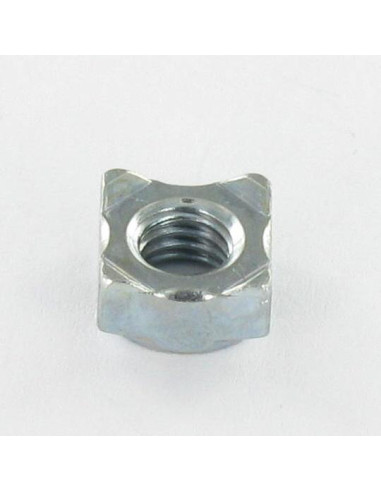1 x Dado Quadrato A Saldare M6 10X10X5 Zincate