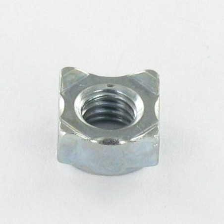 1 x Dado Quadrato A Saldare M6 10X10X5 Zincate