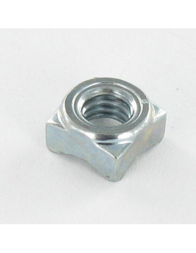 1 x Dado Quadrato A Saldare M6 10X10X5 Zincate
