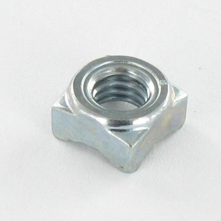 1 x Dado Quadrato A Saldare M6 10X10X5 Zincate