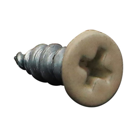 1 x Vite Per Pvc 30 Testa Forata Phillips 4,3X13 Autoperforante Zincate Ral1015 Avorio Chiaro