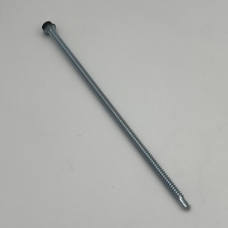 1 x Vite Autoperforante Testa Esagonale 6,3 x 200 Filetto A Lamiera Zincate Ral7016 Grigio Antracite