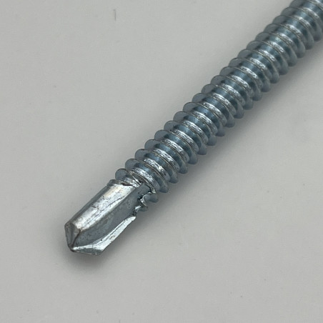 1 x Vite Autoperforante Testa Esagonale 6,3 x 200 Filetto A Lamiera Zincate Ral7016 Grigio Antracite
