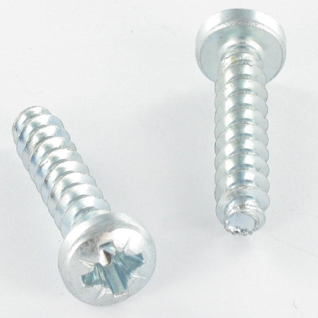1 x Vite Per Pvc Testa Cilindrica Pozy 6X30 Filetto 40 grado Zincate