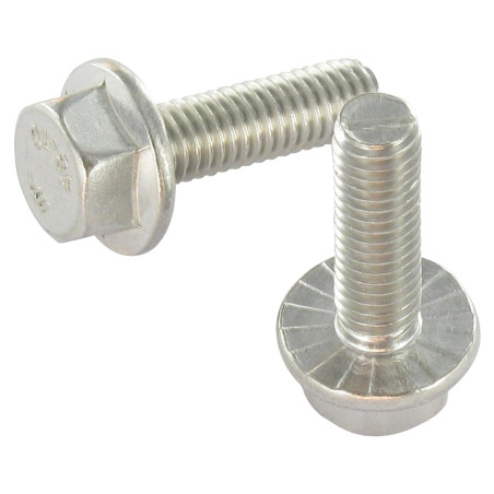 1 x Vite Per Metalli Testa Esagonale Flangia Dentellata M8X35 Acciaio Inox A2