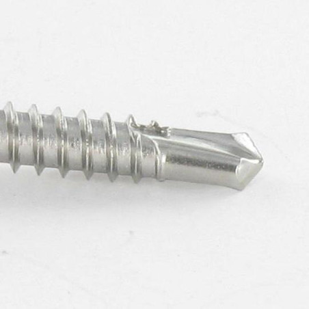 1 x Vite Autoperforante Testa Cilindrica Quadrato Phillips 4,8 x 38 SQ2+PH2 Acciaio Inox A2