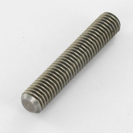 1 x Filetto Acciaio Grezzo M8X45 Forata E Filettata M5/15