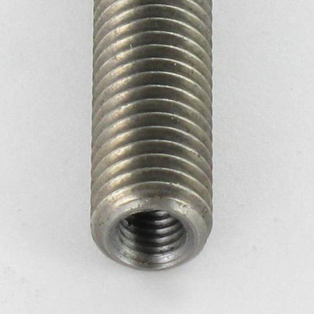 1 x Filetto Acciaio Grezzo M8X45 Forata E Filettata M5/15